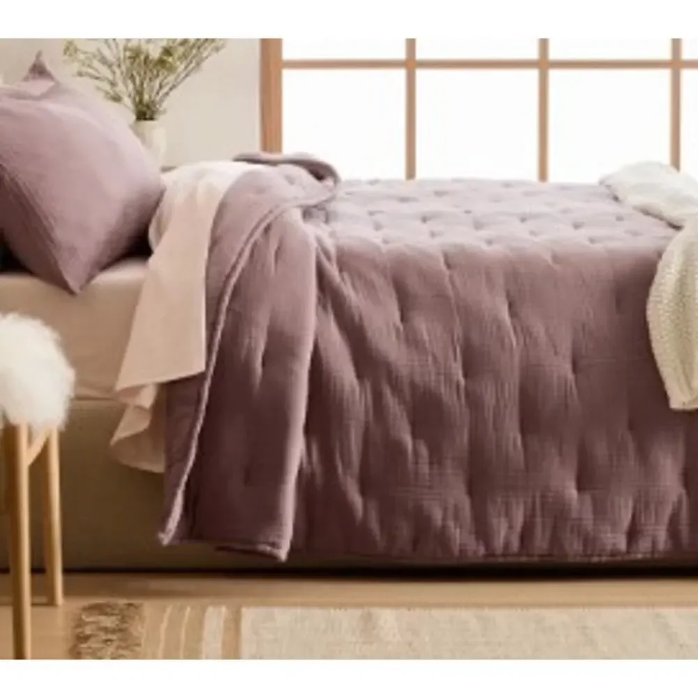 Quince KING Dream Quilt Organic Cotton Gauze FIG California King NEW